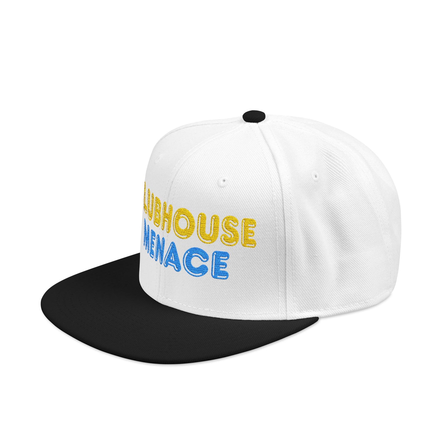 Clubhouse Menace Embroidered Snapback Hat
