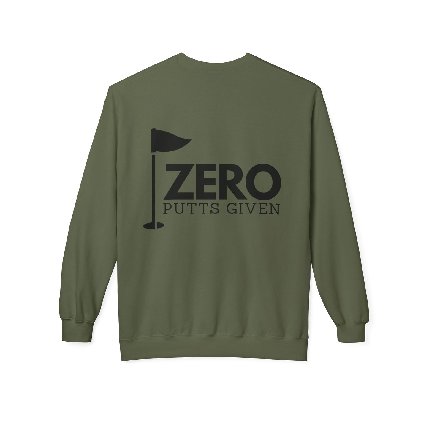 Zero Putts Given Crewneck Sweatshirt - Unisex Midweight Pullover for Golf Lovers