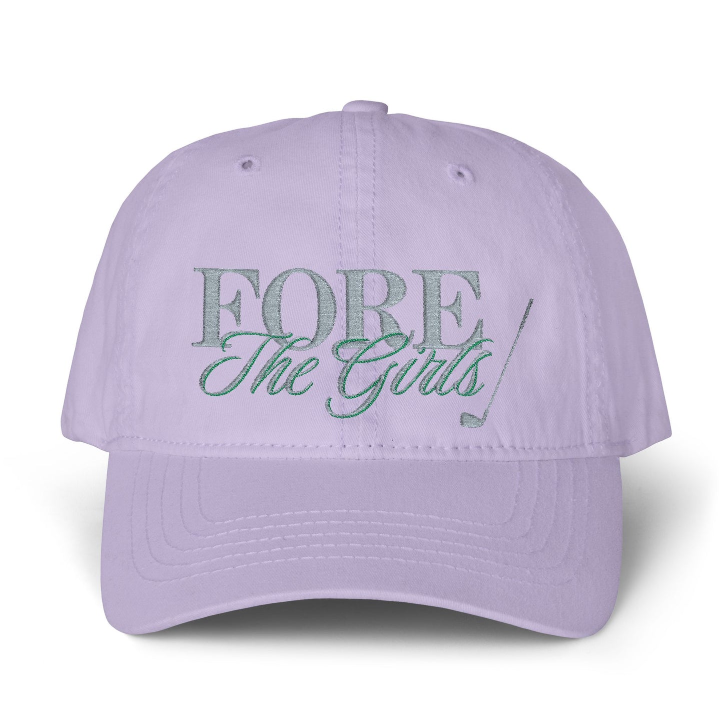 Fore The Girls Embroidered Ponytail Hat