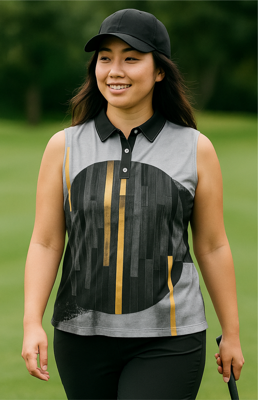 Classical Music Sleeveless Polo Shirt