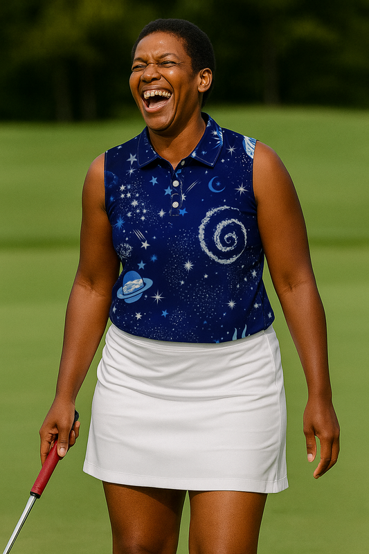 Out in Space Women's Sleeveless POLO Shirt