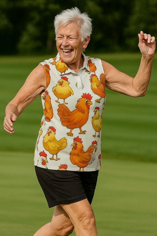 Chicken Fever Women's Sleeveless POLO Shirt