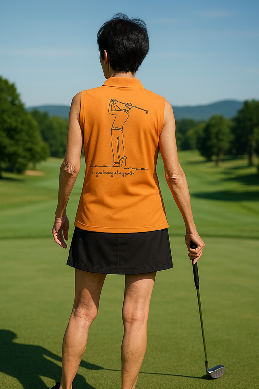 Are you looking at my Putt? Women's Sleeveless POLO Shirt