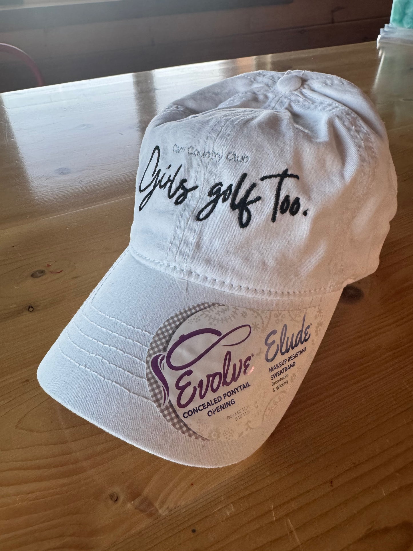 Girls Golf Too Women's Pigment-Dyed Cap with Fashion Undervisor (Embroidery) - CCC