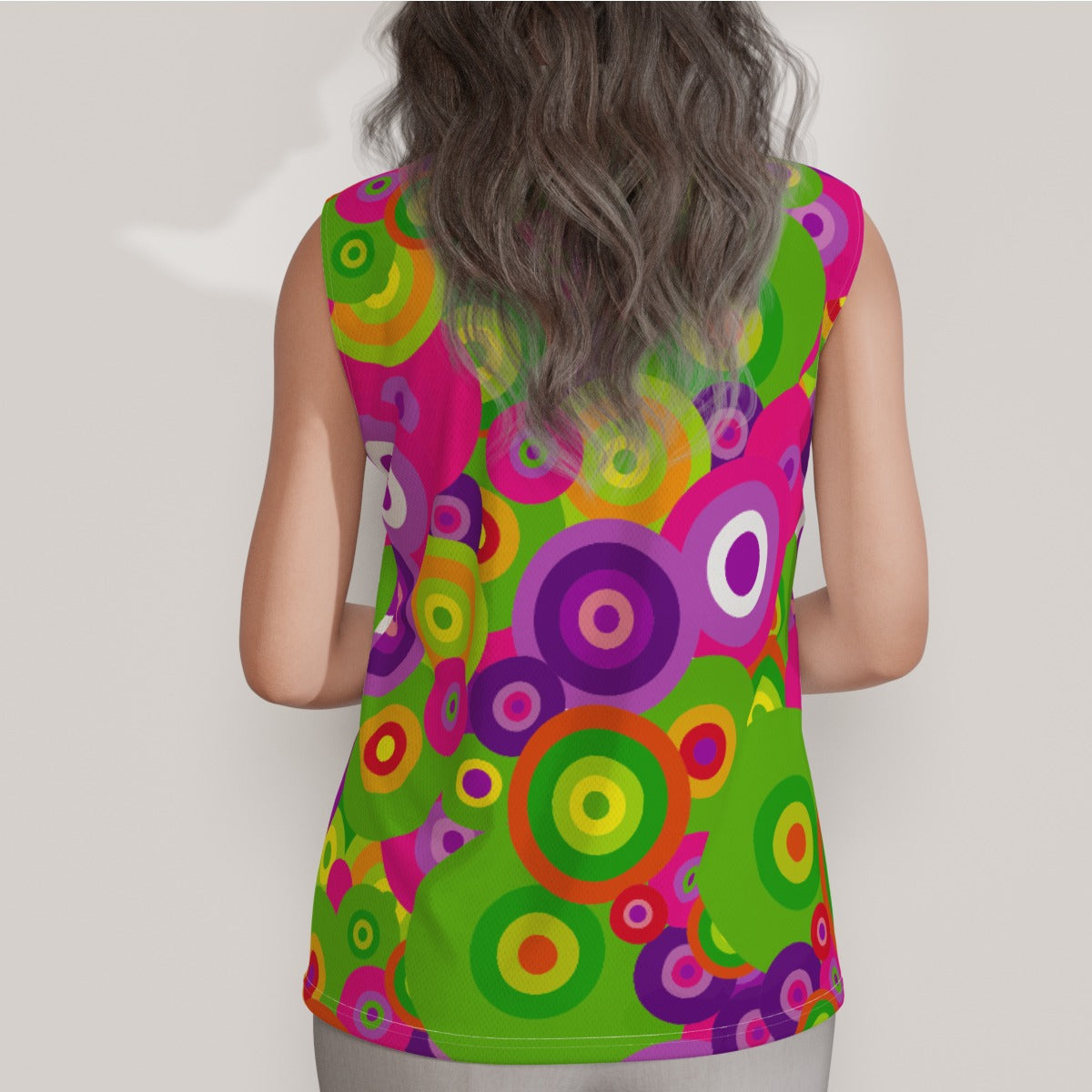 Disco Chick Women's Sleeveless POLO Shirt