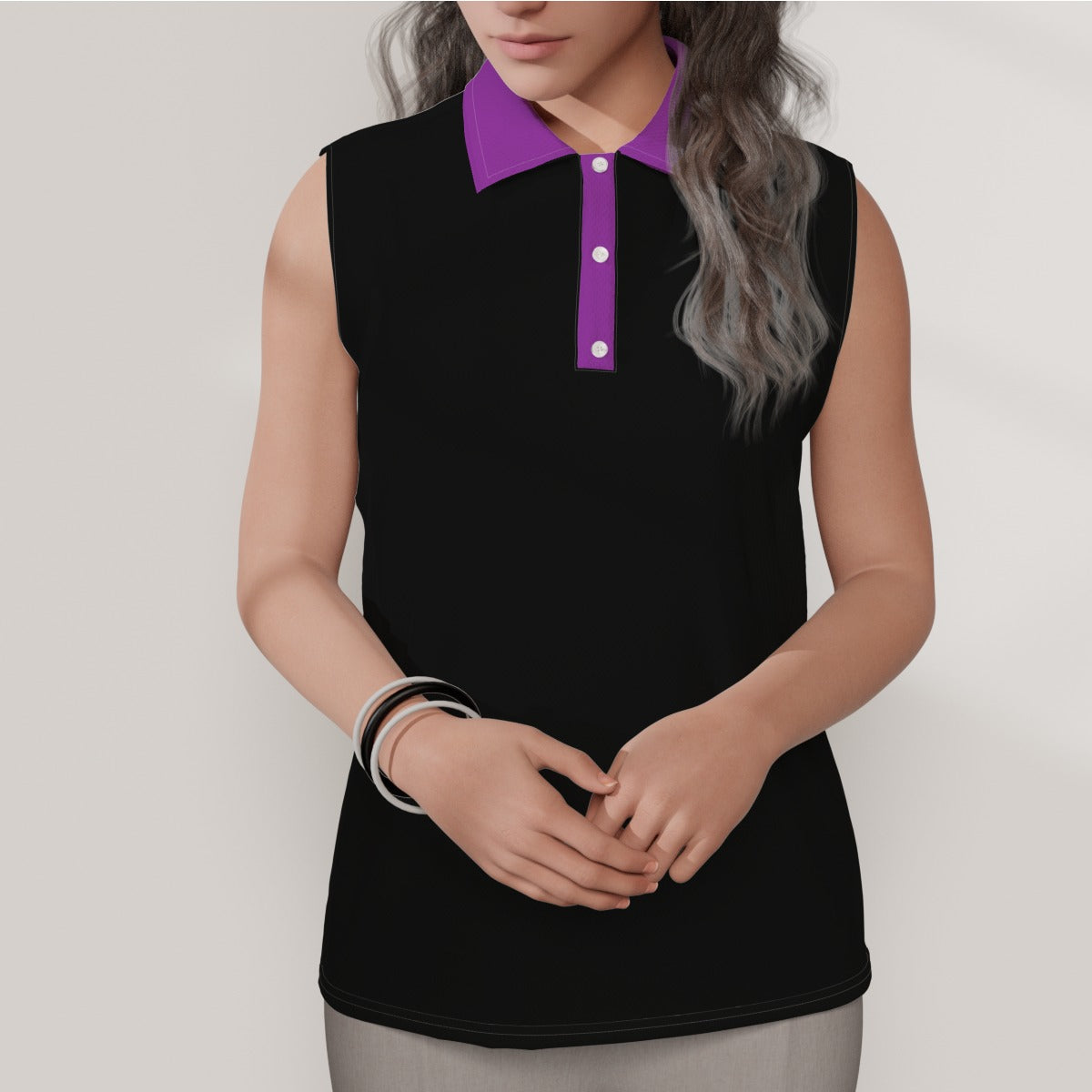 Rock On Women's Sleeveless POLO Shirt